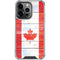 Canada Flag Light Wood iPhone 16 Pro Clear Case